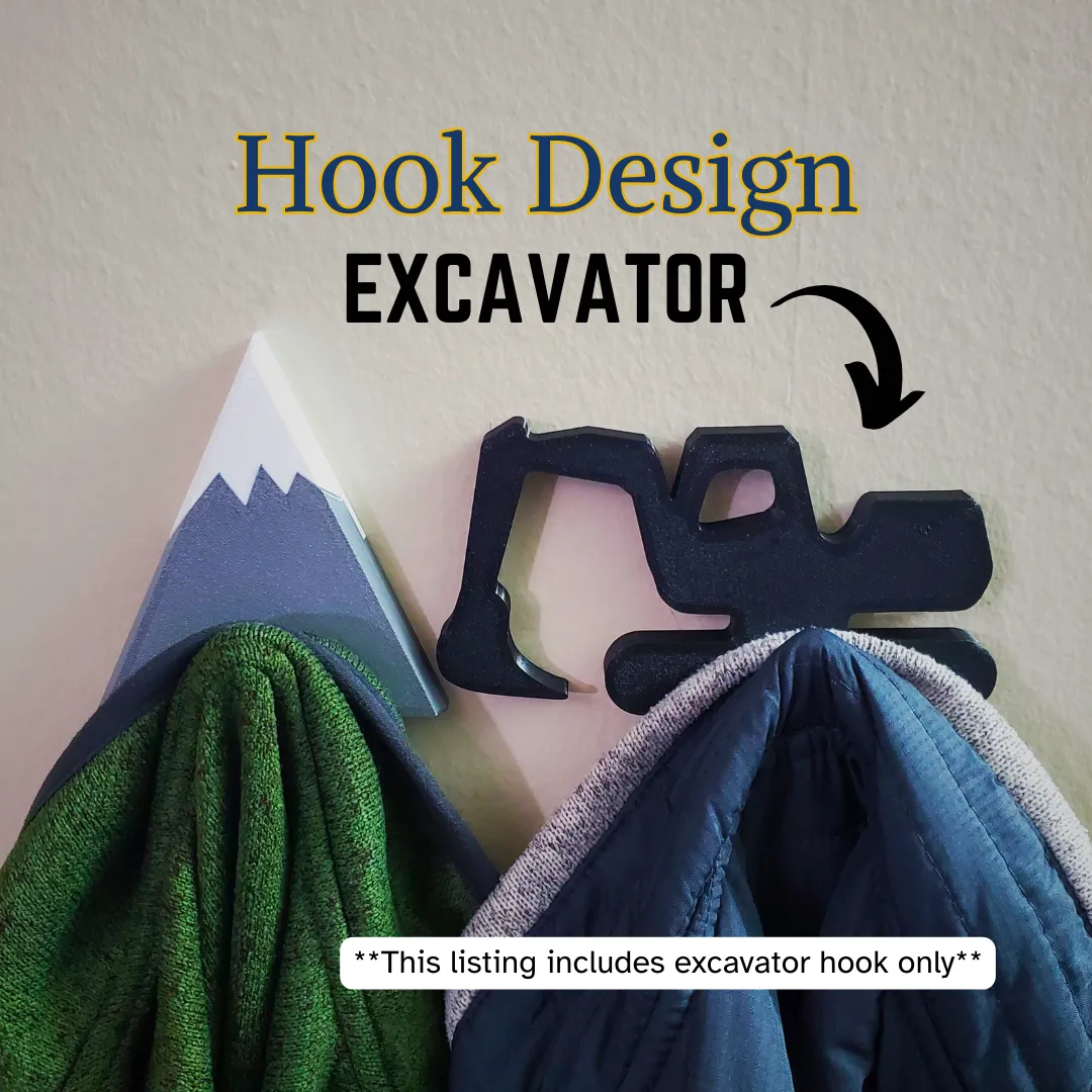 Excavator Coat Hook - ZZD Universal Coat Hook, photo 2 of 4 - Excavator Coat Hook - ZZD Universal Coat Hook Tools