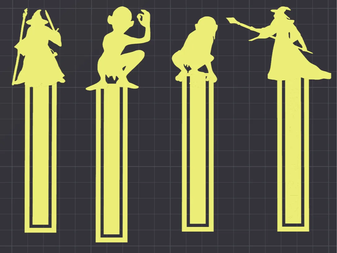Gandalf & Gollum Bookmarks - 2D Art, in stock in India