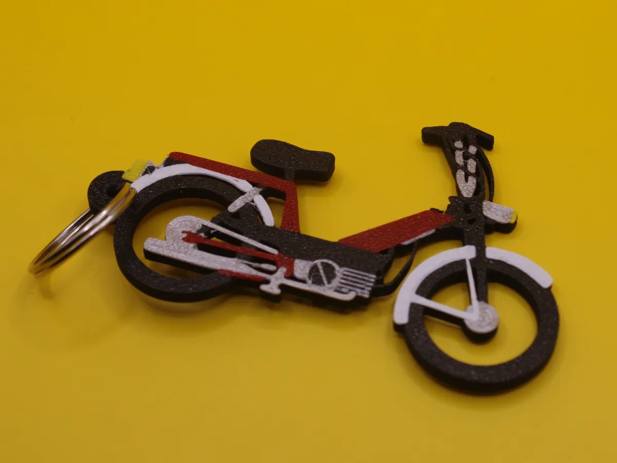 Motorcycle keychain Babetta 207 - Moped - 2D Art, in stock in India