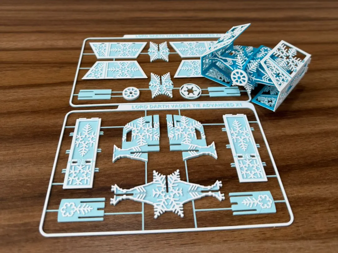 Darth V. Tie Advanced X1 snow flake - Puzzles, in stock in India