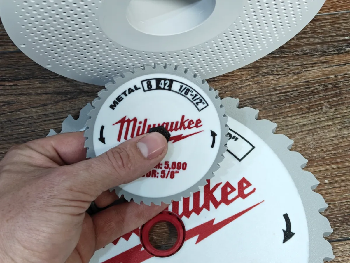 Small Hand Milwaukee Saw blade spinner, photo 3 of 3 - Small Hand Milwaukee Saw blade spinner Toys & Games