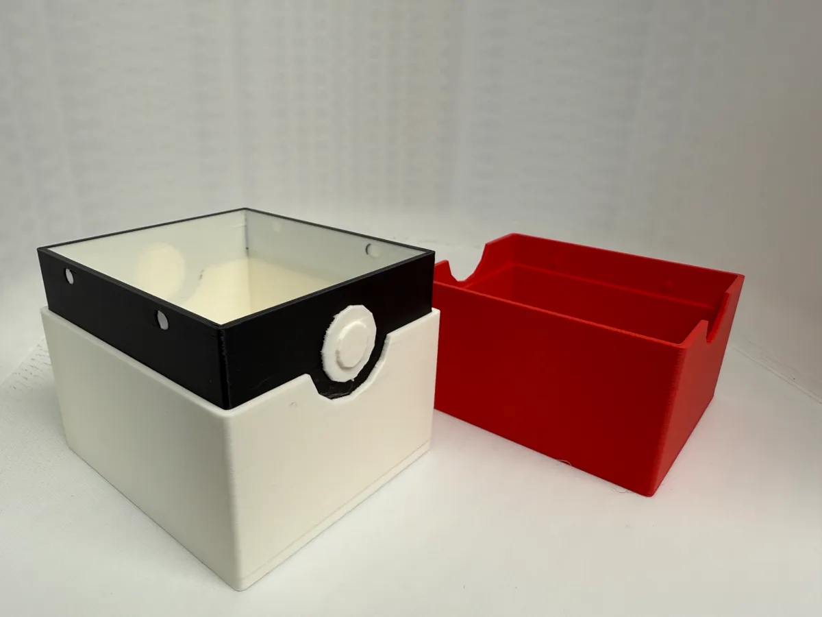 Pokeball Deck Box - 100 Double Sleeve-NO ASSEMBLY, photo 3 of 4 - Pokeball Deck Box - 100 Double Sleeve-NO ASSEMBLY Toys & Games