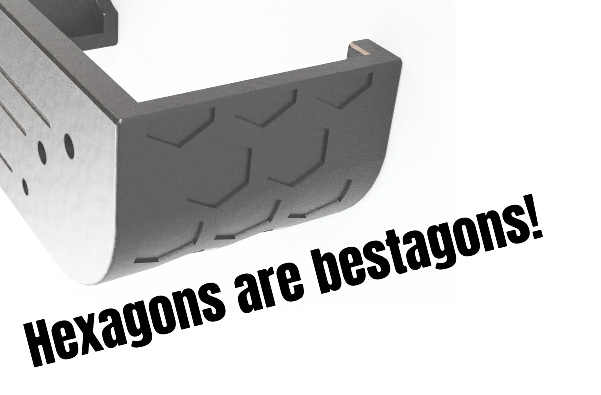 Mac Mini M4 Wall and Vesa Mount. Hexagon Design., photo 4 of 4 - Mac Mini M4 Wall and Vesa Mount. Hexagon Design. Desk & Office