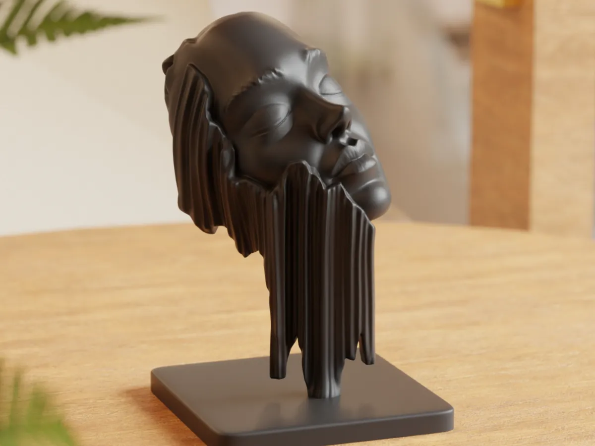 Drifted Dreams Bust, Surreal Art Sculpture