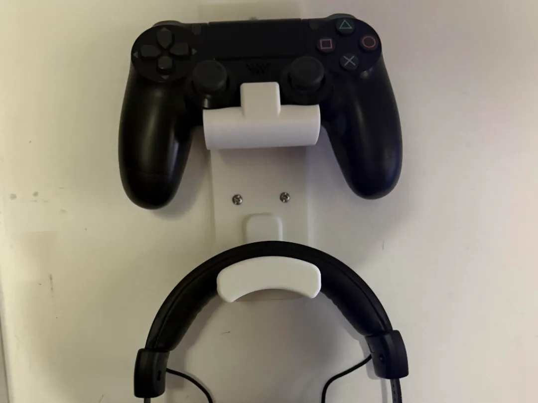 Wall Mounted PS4 and Headphone holder