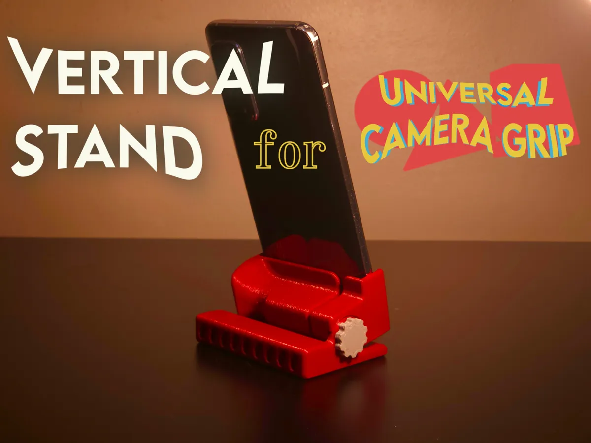Vertical Stand for Camera Grip Attachment