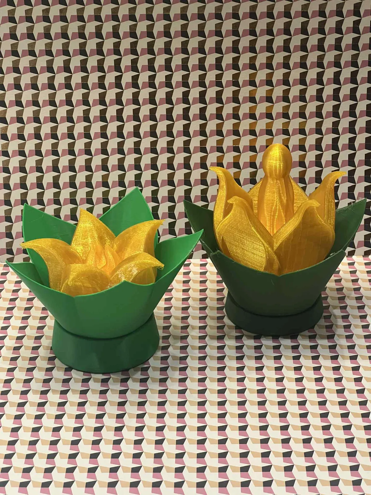 Blooming Lotus Lamp, photo 3 of 4 - Blooming Lotus Lamp Lamps & Lighting
