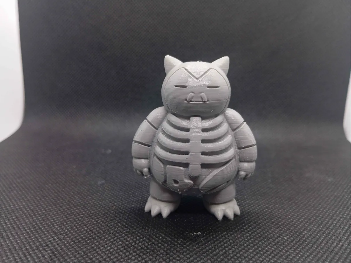 Snorlax Skeleton Toy Figure Pokemon Inspired