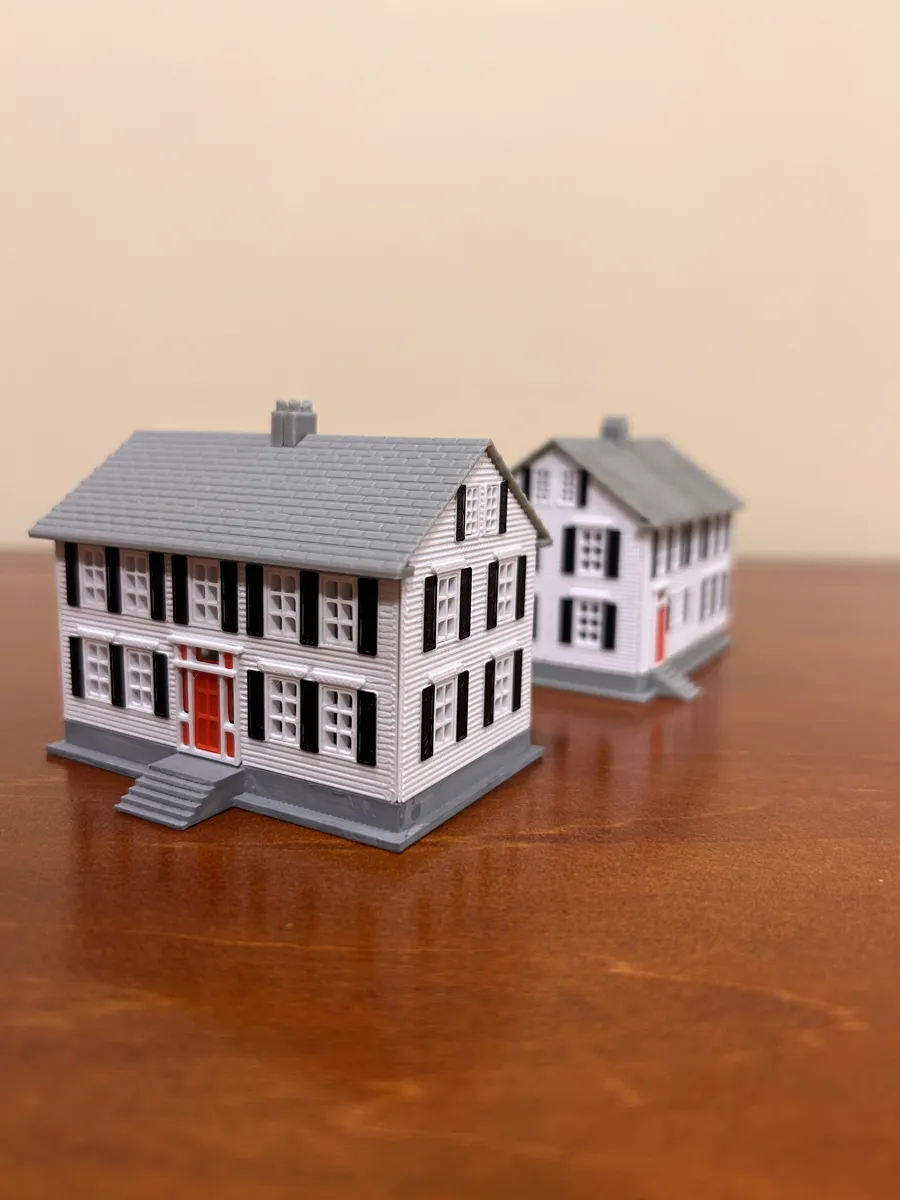 N Scale Colonial Style House, photo 4 of 4 - N Scale Colonial Style House Models, RC & Drones