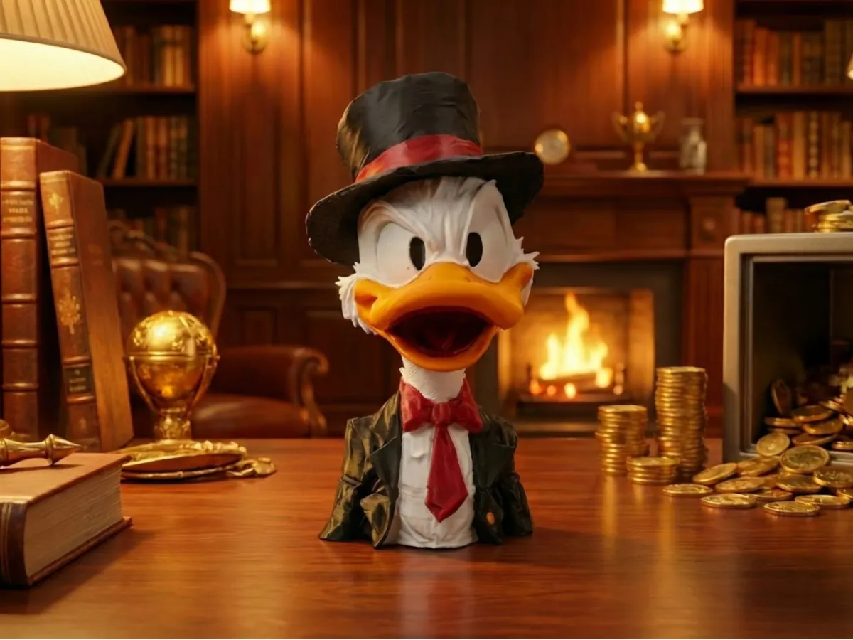 Dagobert Duck Scrooge McDuck Bust Disney figure - Disney & Pixar Figures, in stock