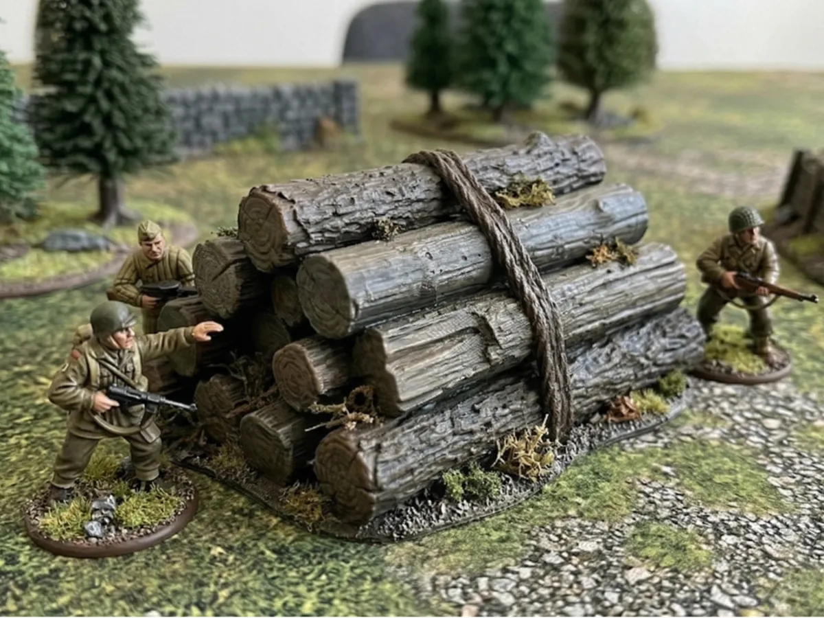 Tabletop Wargame Scatter Terrain - Log Pile