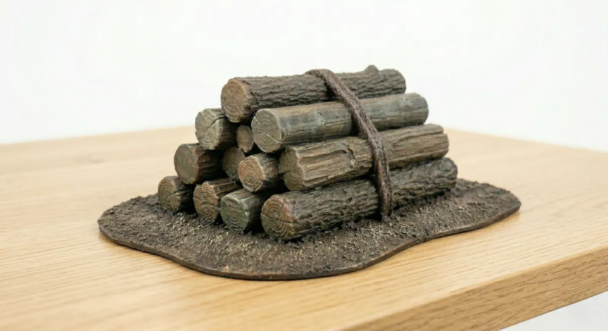 Tabletop Wargame Scatter Terrain - Log Pile, photo 3 of 4 - Tabletop Wargame Scatter Terrain - Log Pile Board Games & Tabletop