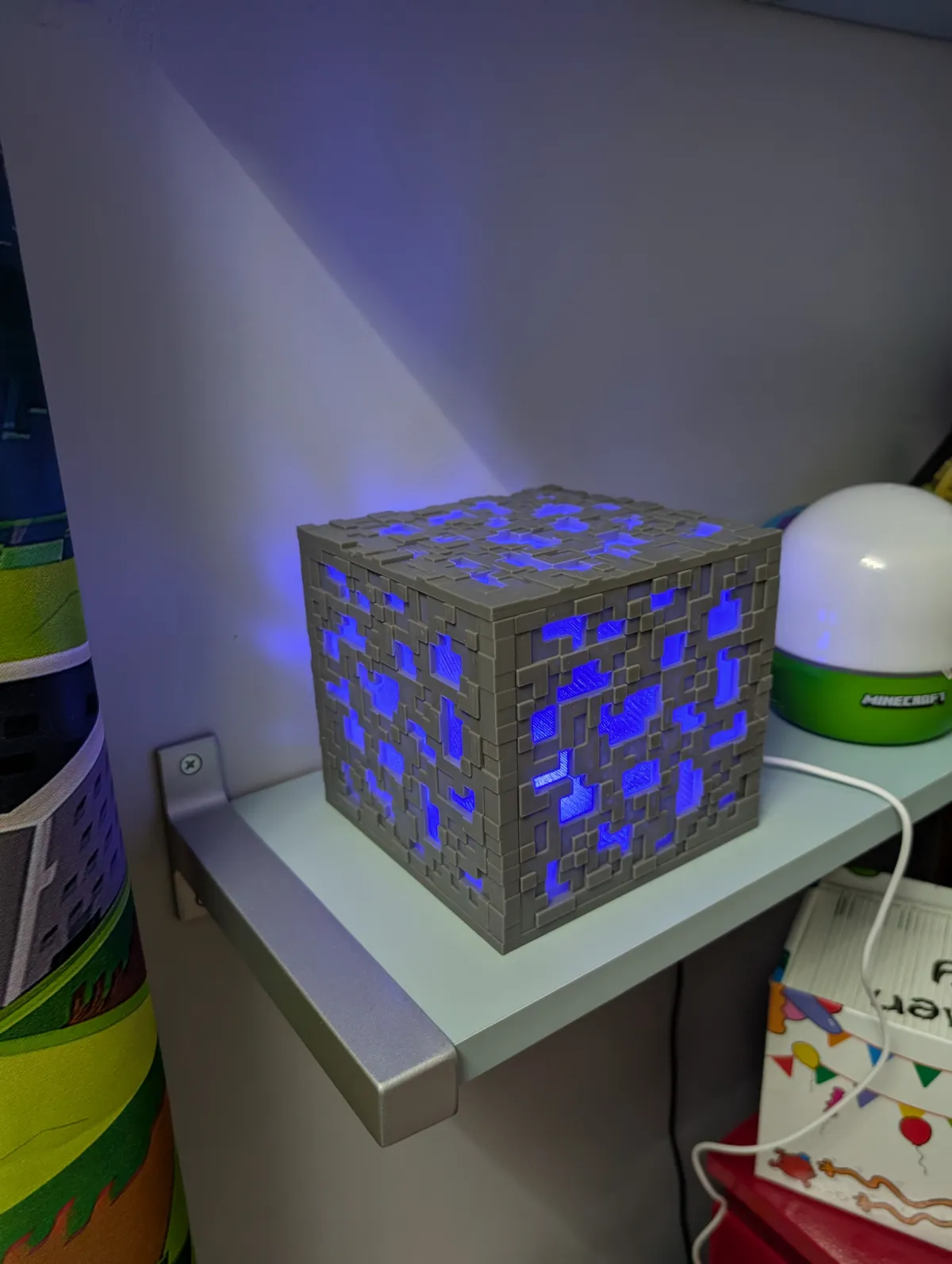 Minecraft Ore Lamp 16 Colours in 1, photo 3 of 4 - Minecraft Ore Lamp 16 Colours in 1 Lamps & Lighting