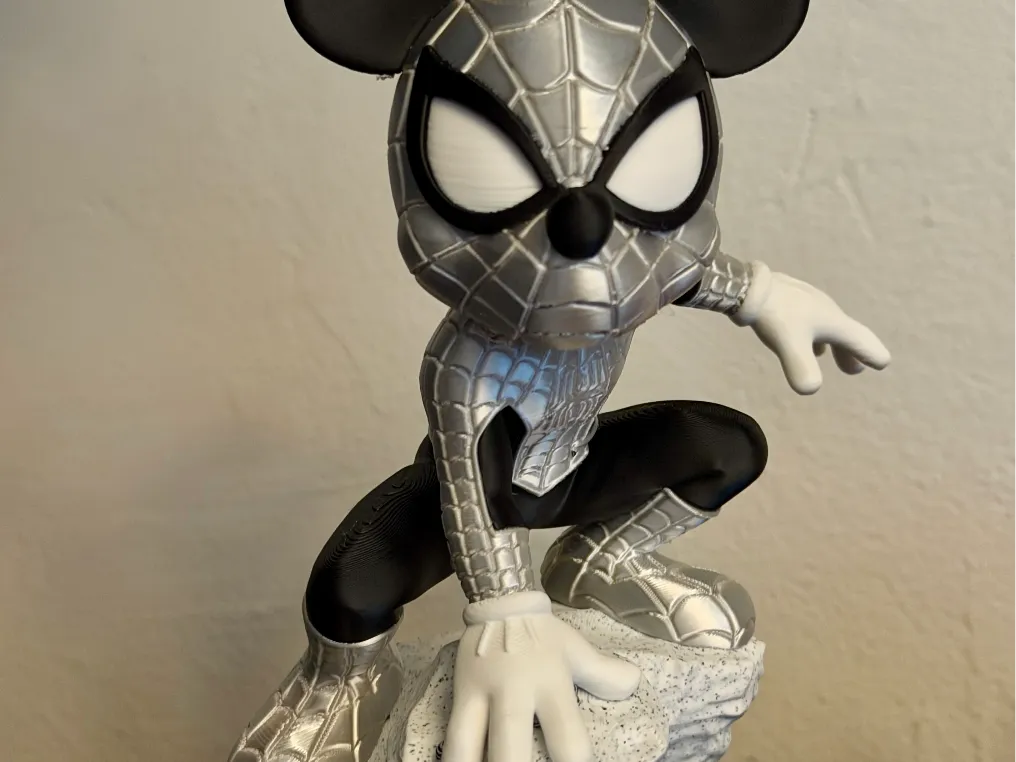Mickey Mouse in Spiderman costume