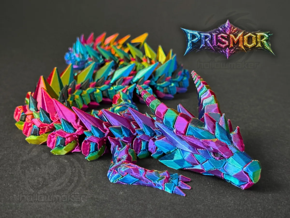 Articulated Crystal Stone Dragon