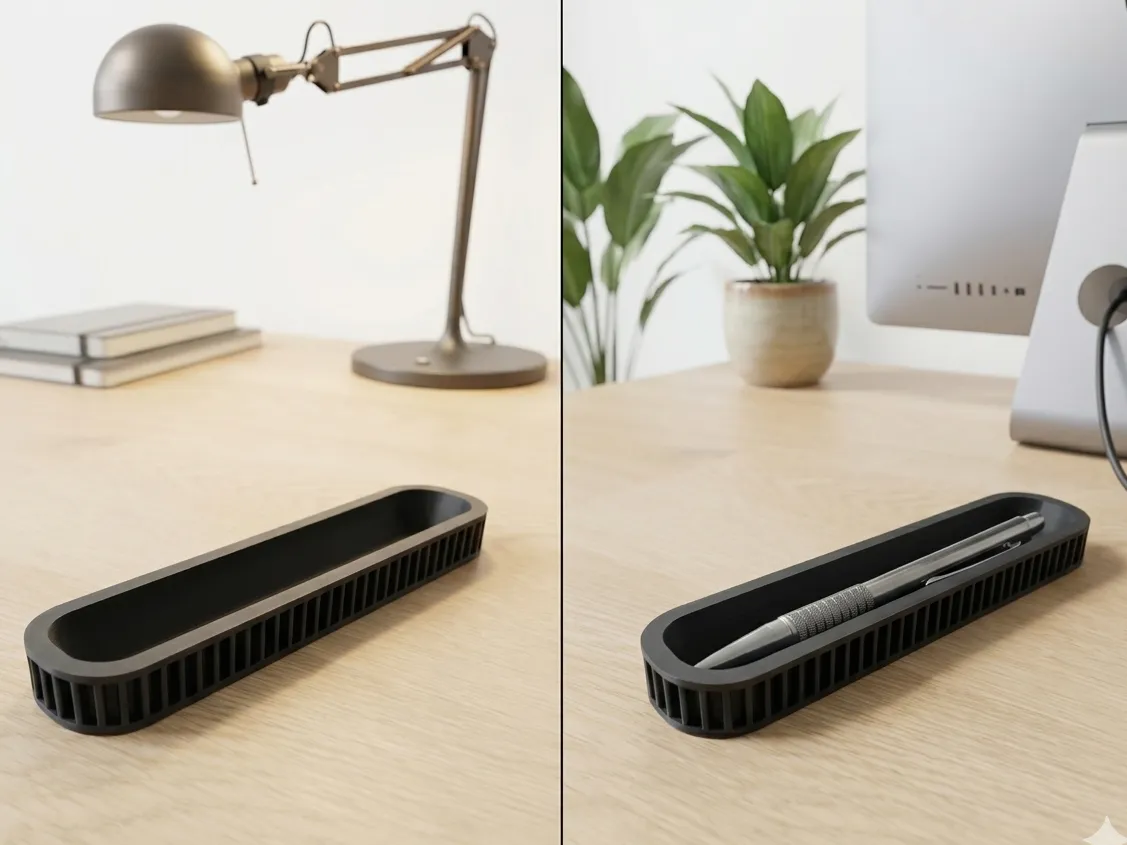 Modern Ribbed pen box