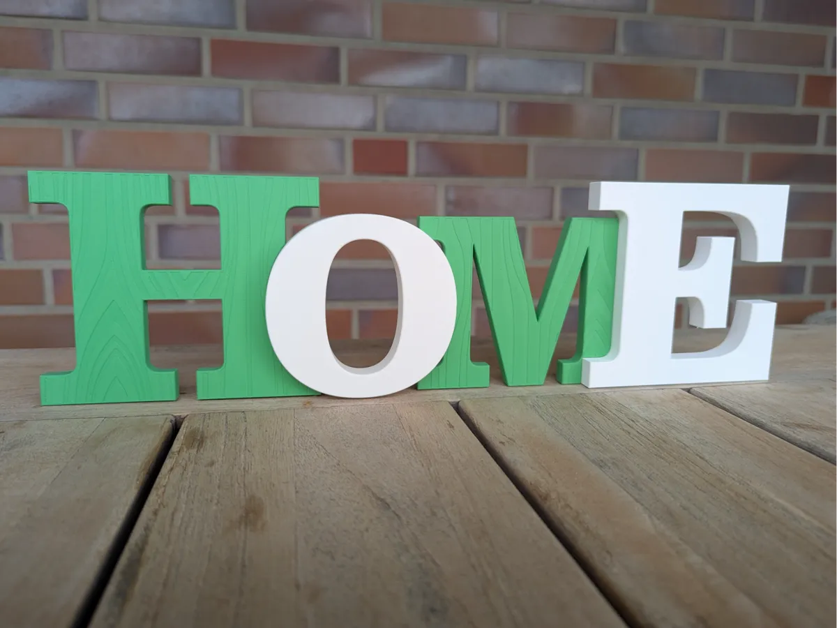 Interlocking "HOME" Desk Sign & Shelf Decor - Quote & Word Signs, in stock in India