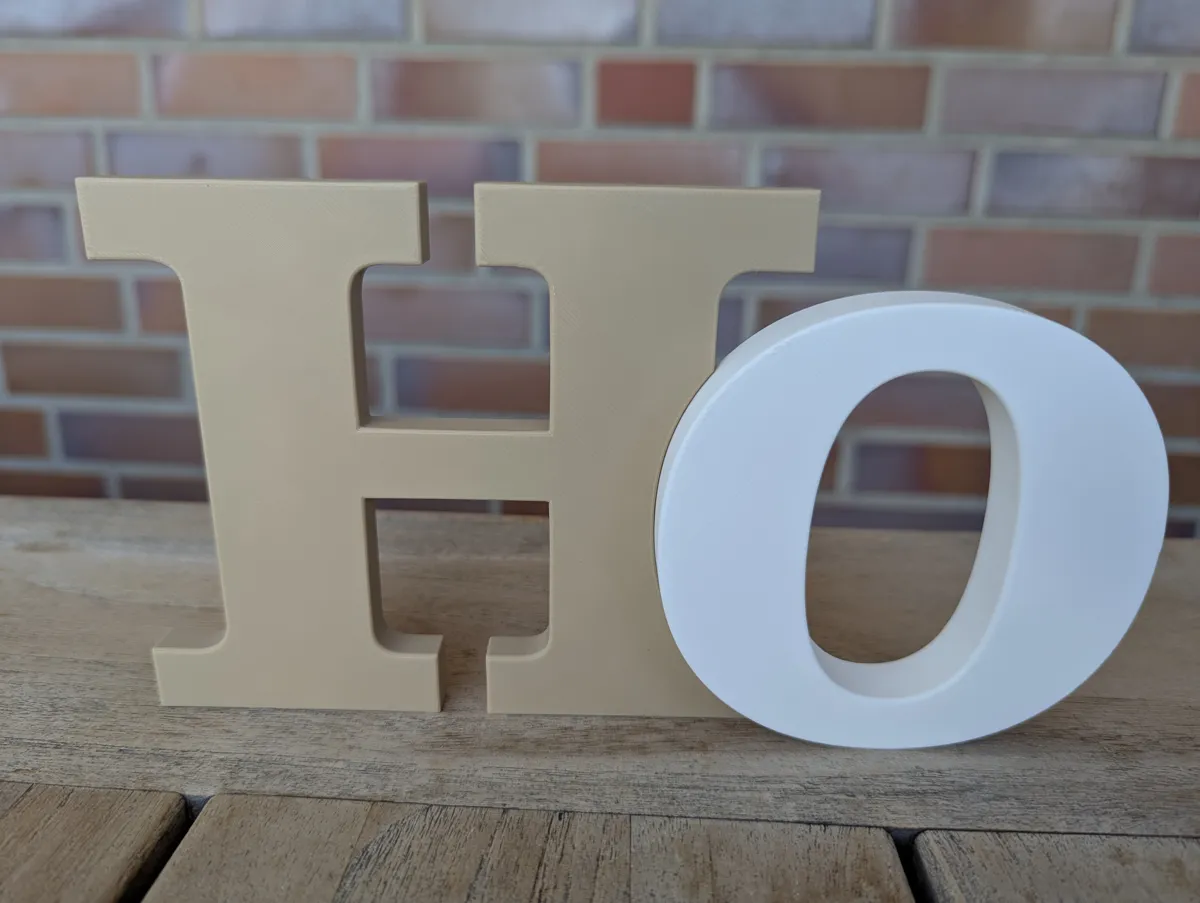 Interlocking "HOME" Desk Sign & Shelf Decor, photo 4 of 4 - Interlocking "HOME" Desk Sign & Shelf Decor Home Decor Items