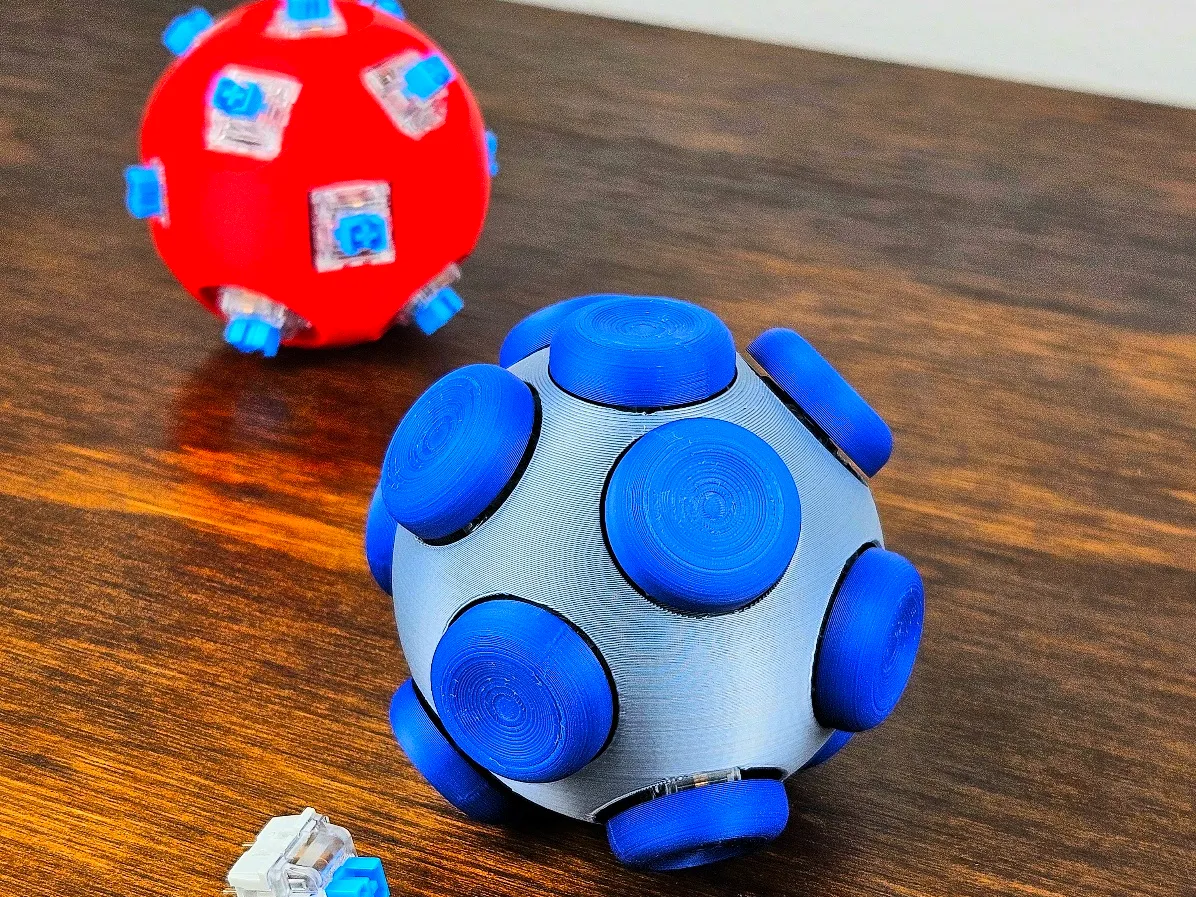 14-Sided Clicker Ball Fidget - Clicky Switch Ready - Gadgets, in stock in India