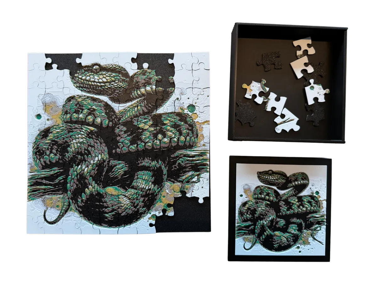 Bush Viper Snake - Puzzle & Box Lid - Puzzles, in stock in India