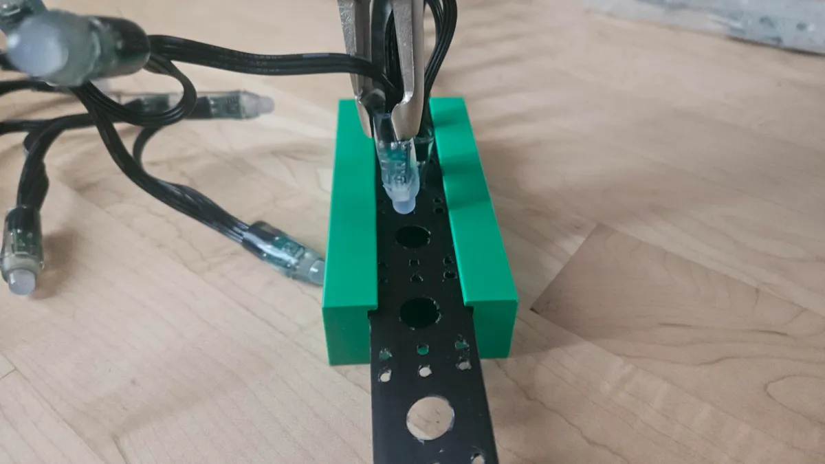 Bullet Pixel Strip Mounting Jig, photo 3 of 4 - Bullet Pixel Strip Mounting Jig Hobby & DIY