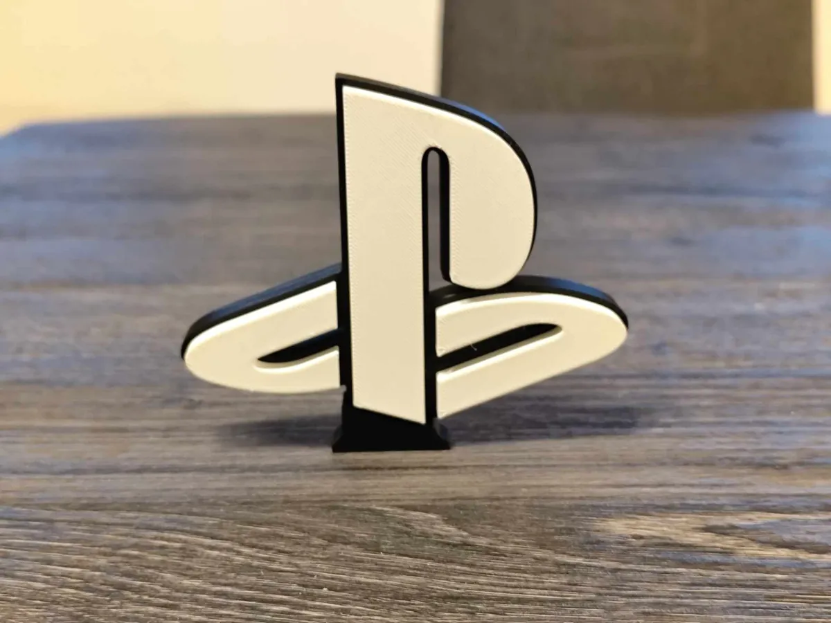 PS logo display stand