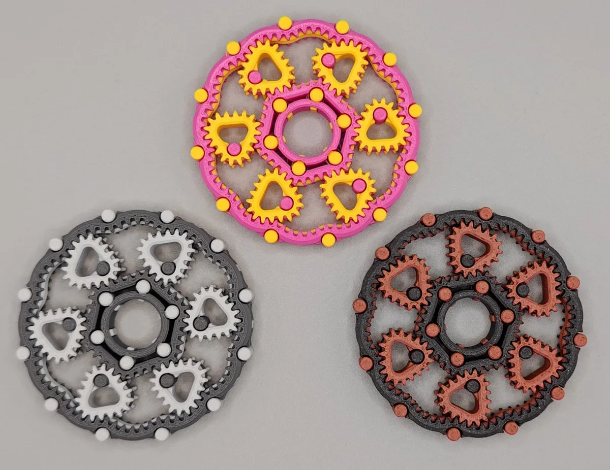 "Core" Geometric Planetary Gears Fidget Spinner, photo 4 of 4 - "Core" Geometric Planetary Gears Fidget Spinner Fidget & Sensory Toys