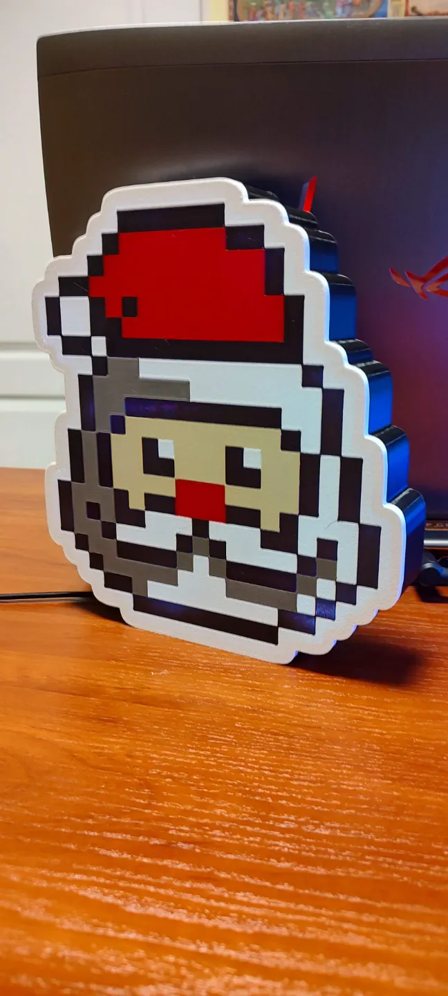 Pixel Santa, photo 2 of 2 - Pixel Santa Art