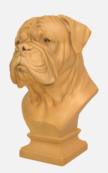 Büste Bordeaux Dogge, photo 3 of 4 - Büste Bordeaux Dogge Home Decor Items