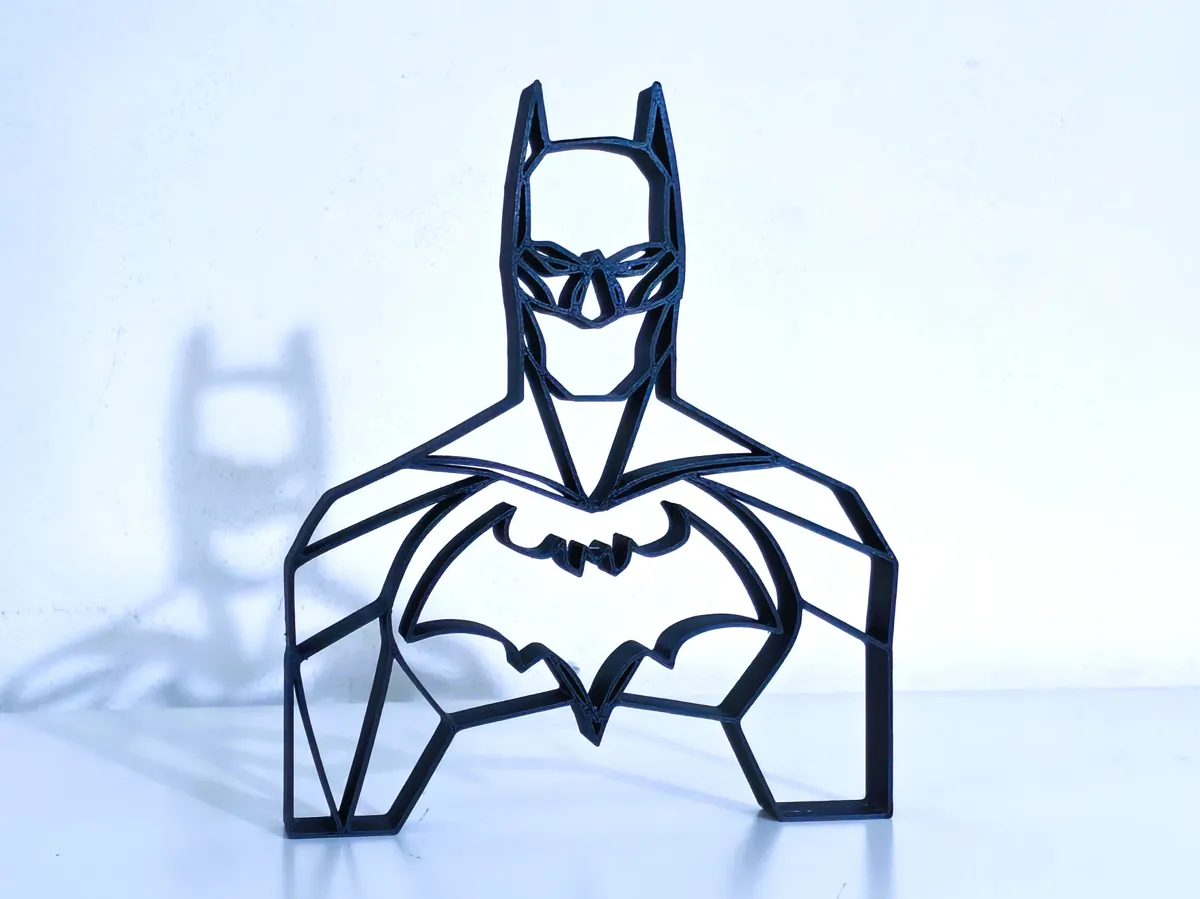 Batman Bust line art sculpture