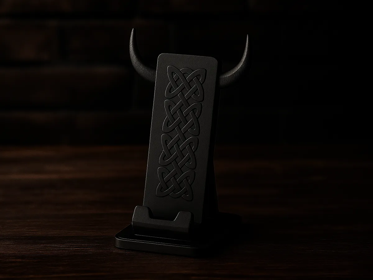 Viking Horn Phone Stand