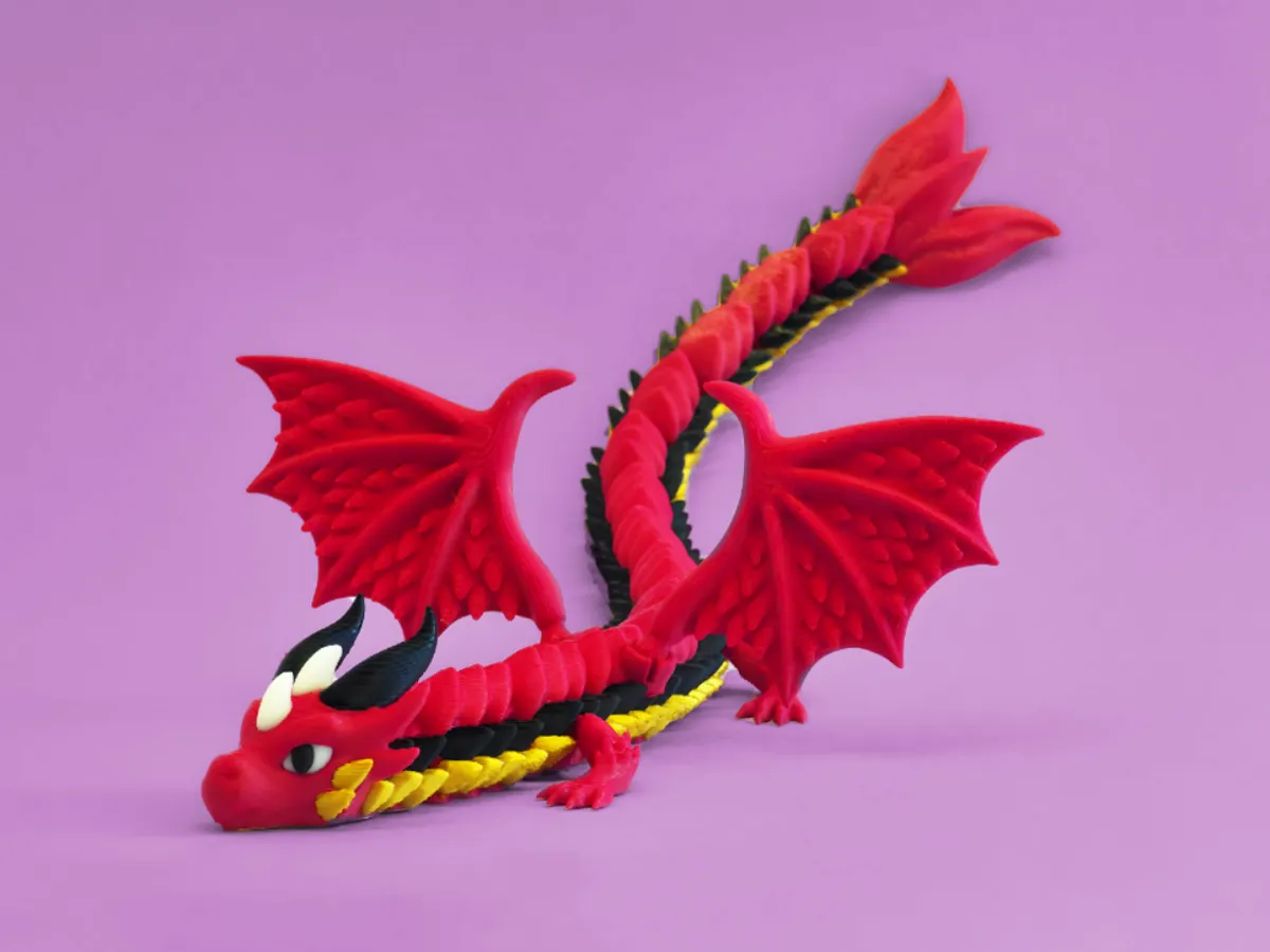 Red Articulated Dragon