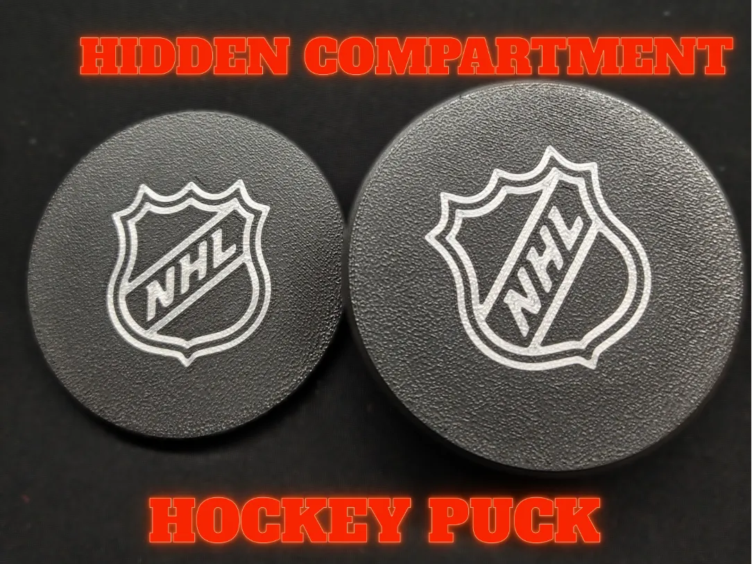 Hidden Compartment Puck, Magnetic Secret Mechanism - Baseball, Hockey & Other Ball Sports, in stock