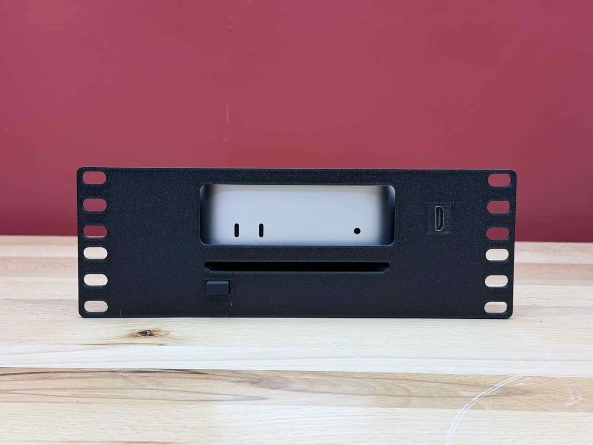 Mac Mini M4 - 10" Rack Mount With Power Button