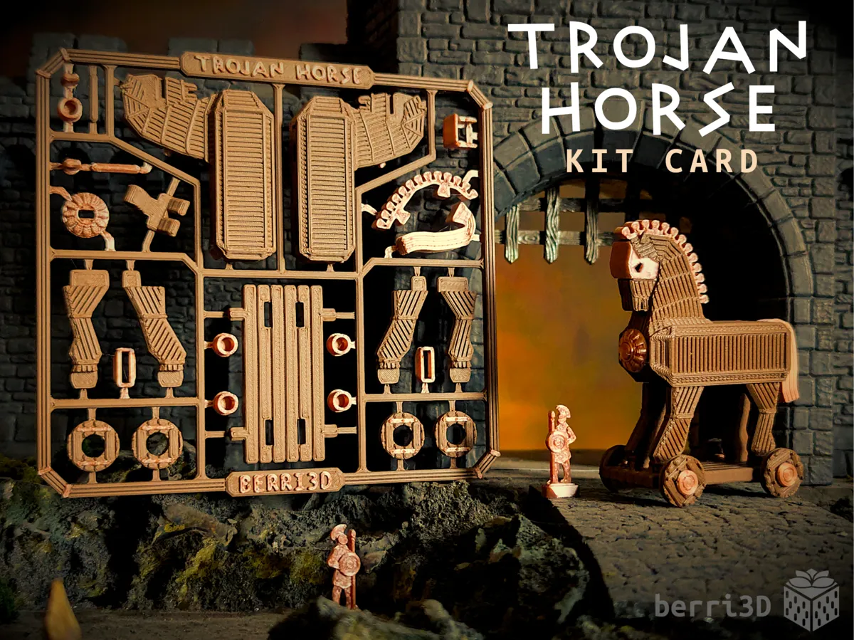 Miniature Trojan Horse Kit Card