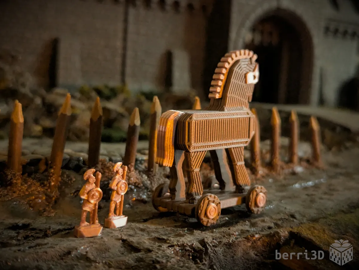 Miniature Trojan Horse Kit Card, photo 4 of 4 - Miniature Trojan Horse Kit Card Education
