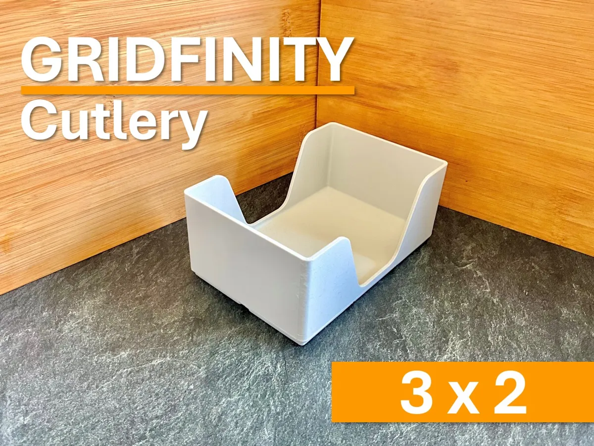 3x2 Gridfinity Cutlery Organizer