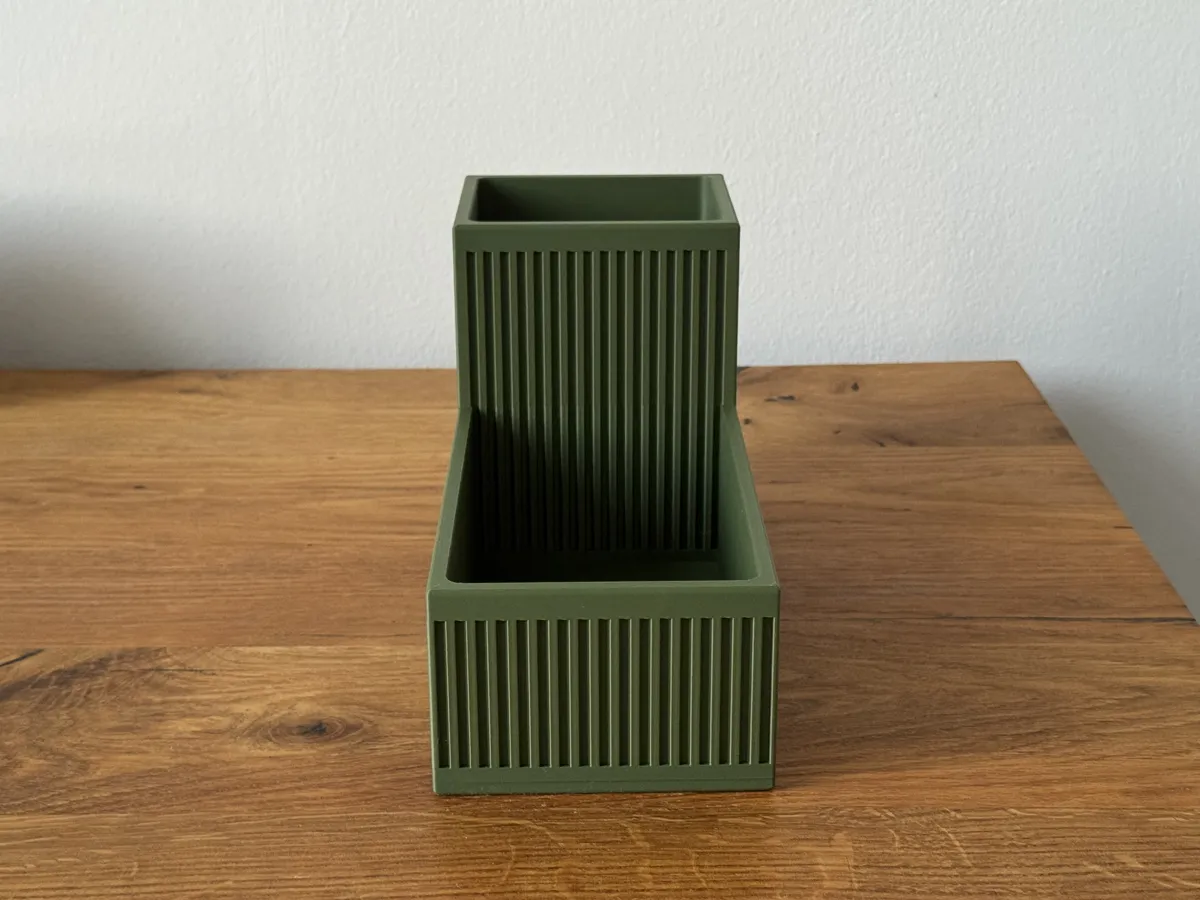 Ribbed Japandi Kitchen Sink Organizer, photo 3 of 4 - Ribbed Japandi Kitchen Sink Organizer Kitchen & Dining