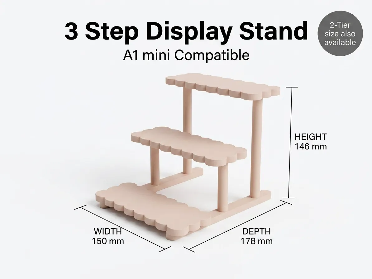 Cloud Display Stand, 2 or 3 Tier