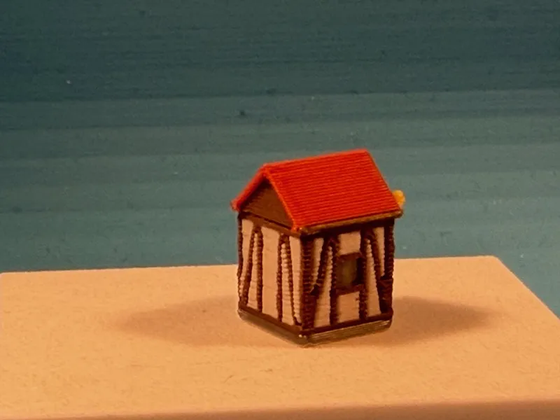 Bus Shelter 1 Timber framework small (z-scale), photo 4 of 4 - Bus Shelter 1 Timber framework small (z-scale) Miniatures
