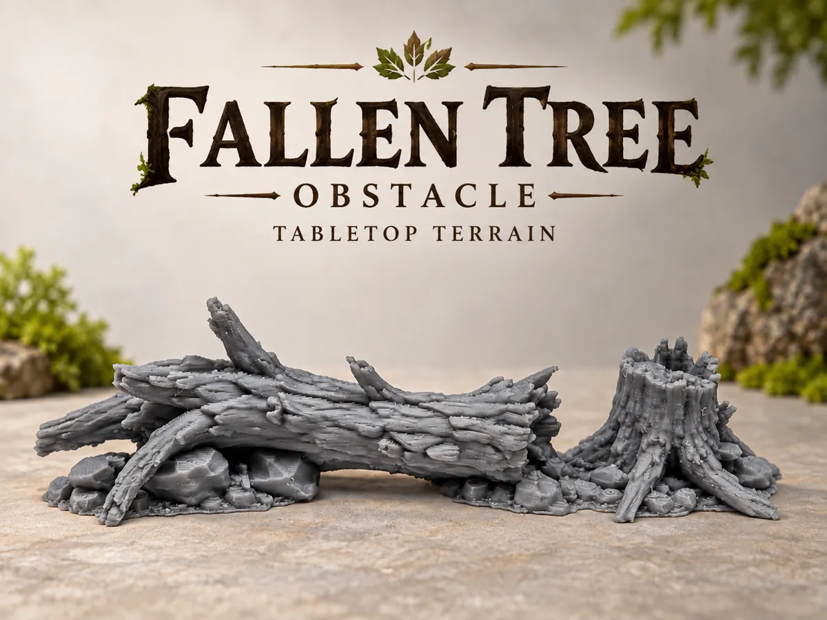 Fantasy Adventure Terrain, Fallen Tree Obstacle