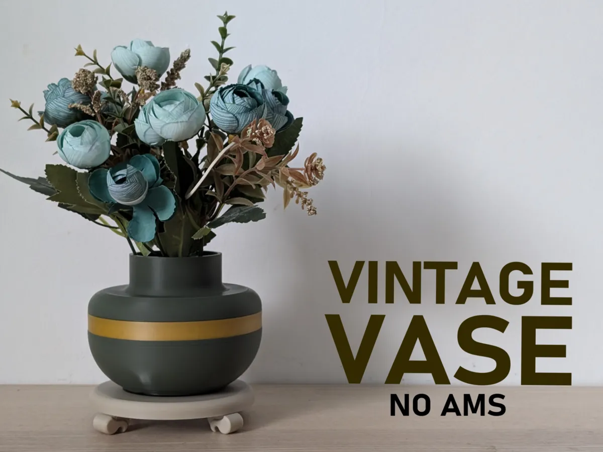 Vintage Vase with tray - Decor, in stock in India