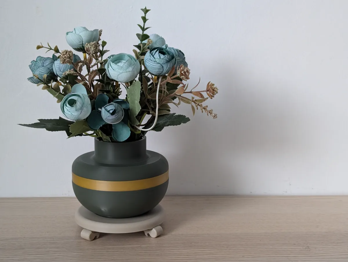 Vintage Vase with tray, photo 3 of 4 - Vintage Vase with tray Household