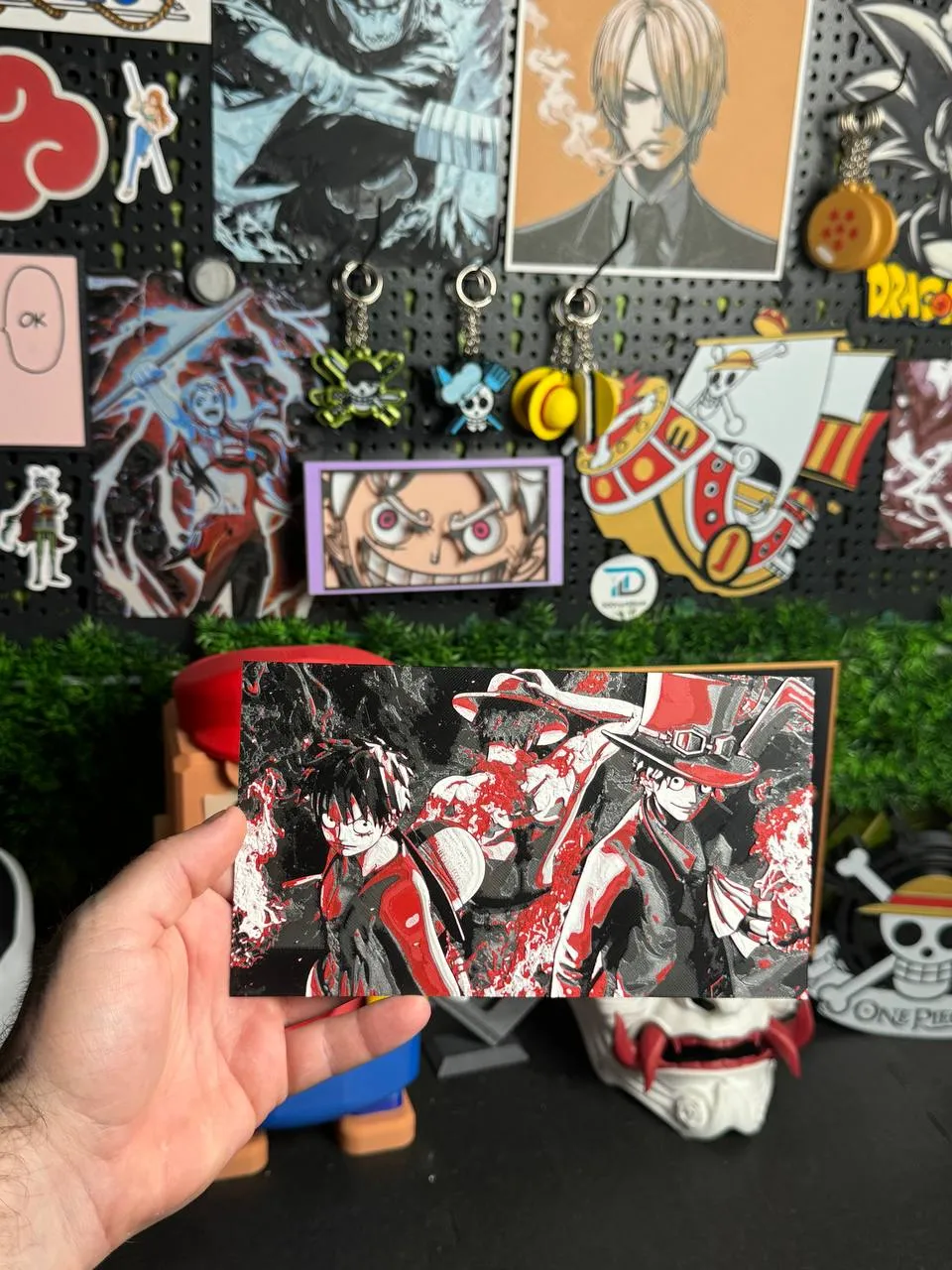 3 Brothers Luffy Sabo Ace Hue Forge, photo 2 of 3 - 3 Brothers Luffy Sabo Ace Hue Forge Home Decor Items