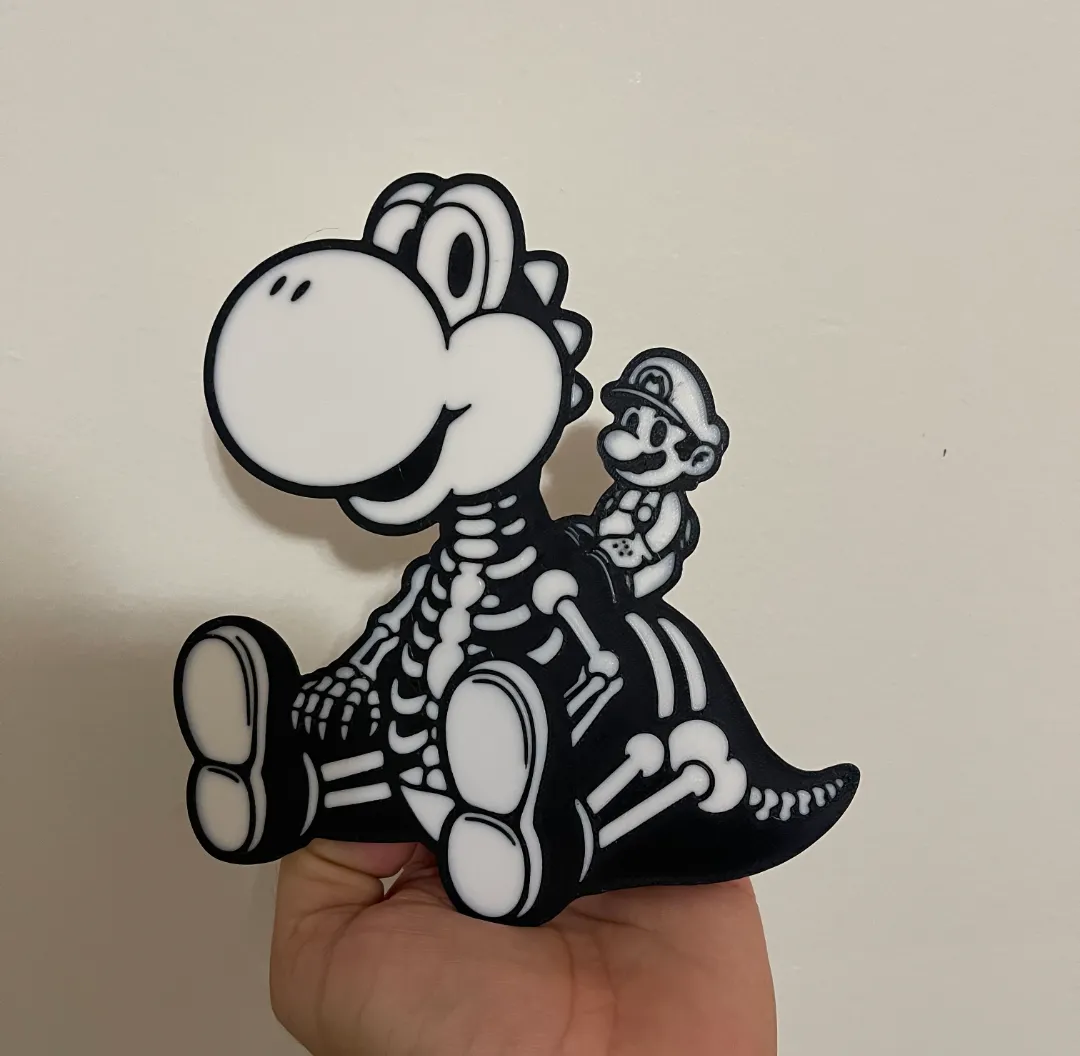 Yoshi and Mario Skeleton Halloween decor - Festivities, in stock in India