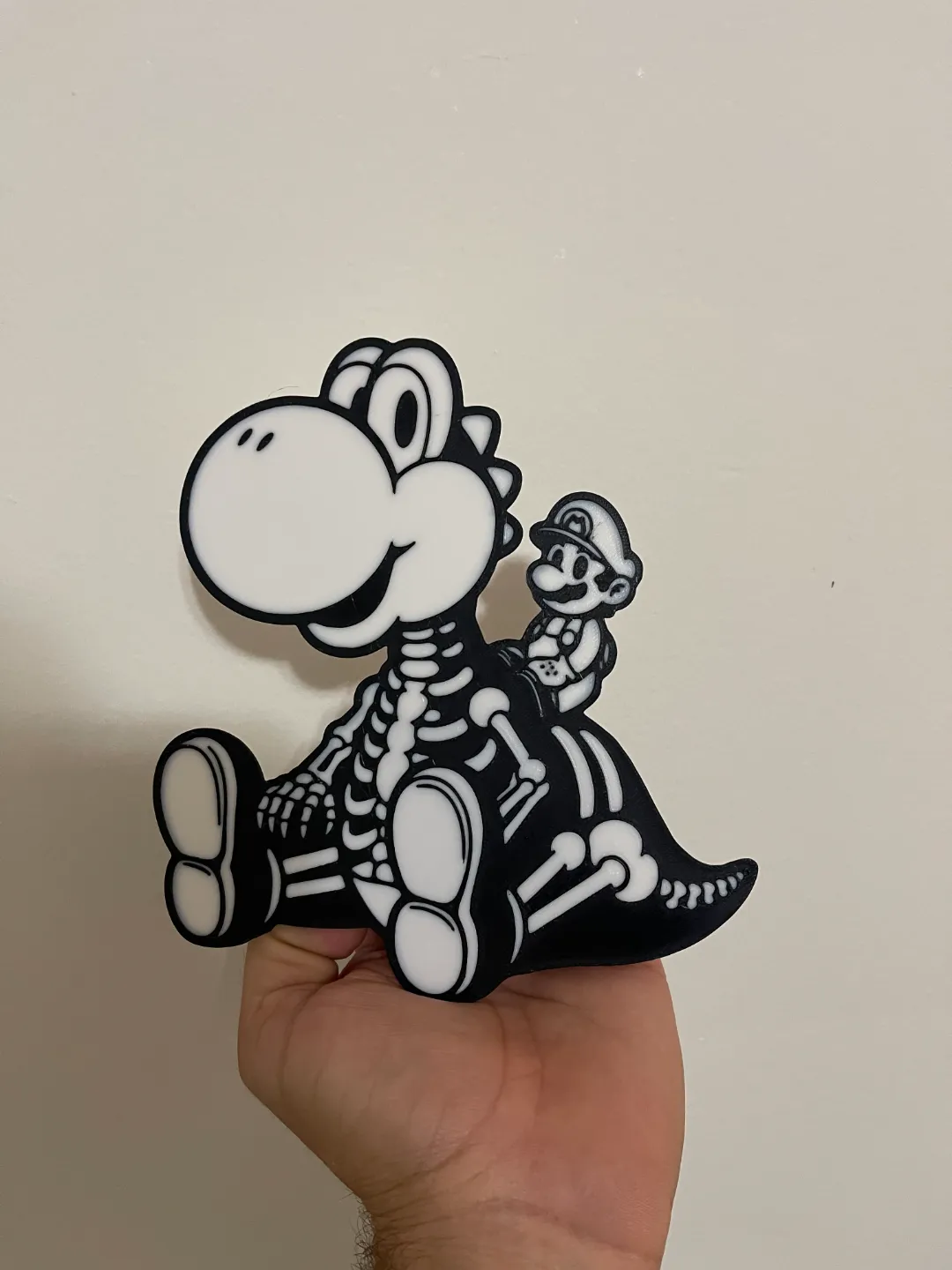 Yoshi and Mario Skeleton Halloween decor, photo 3 of 4 - Yoshi and Mario Skeleton Halloween decor Household