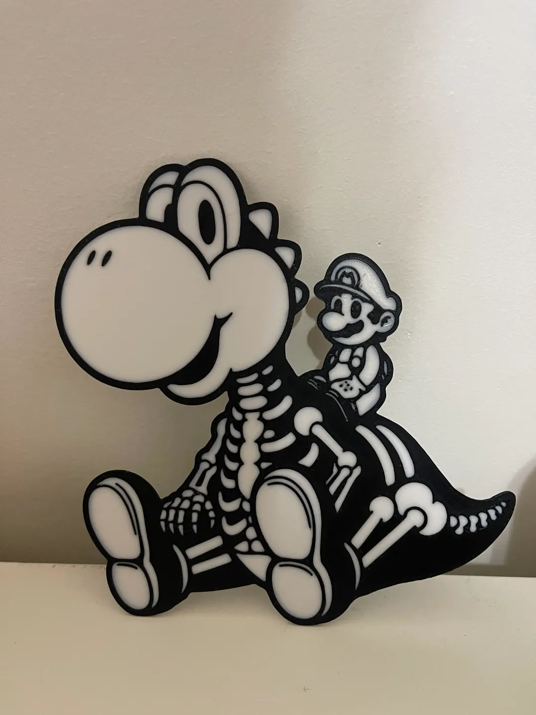 Yoshi and Mario Skeleton Halloween decor, photo 4 of 4 - Yoshi and Mario Skeleton Halloween decor Household