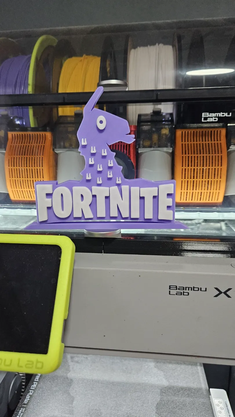 Fortnite Logo Lama Table Stand, photo 2 of 2 - Fortnite Logo Lama Table Stand Home Decor Items