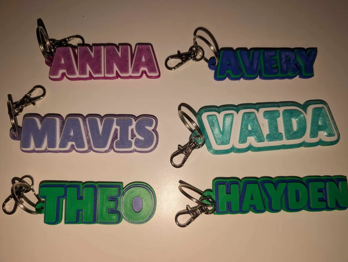 Name Keychains, photo 3 of 4 - Name Keychains Keychains