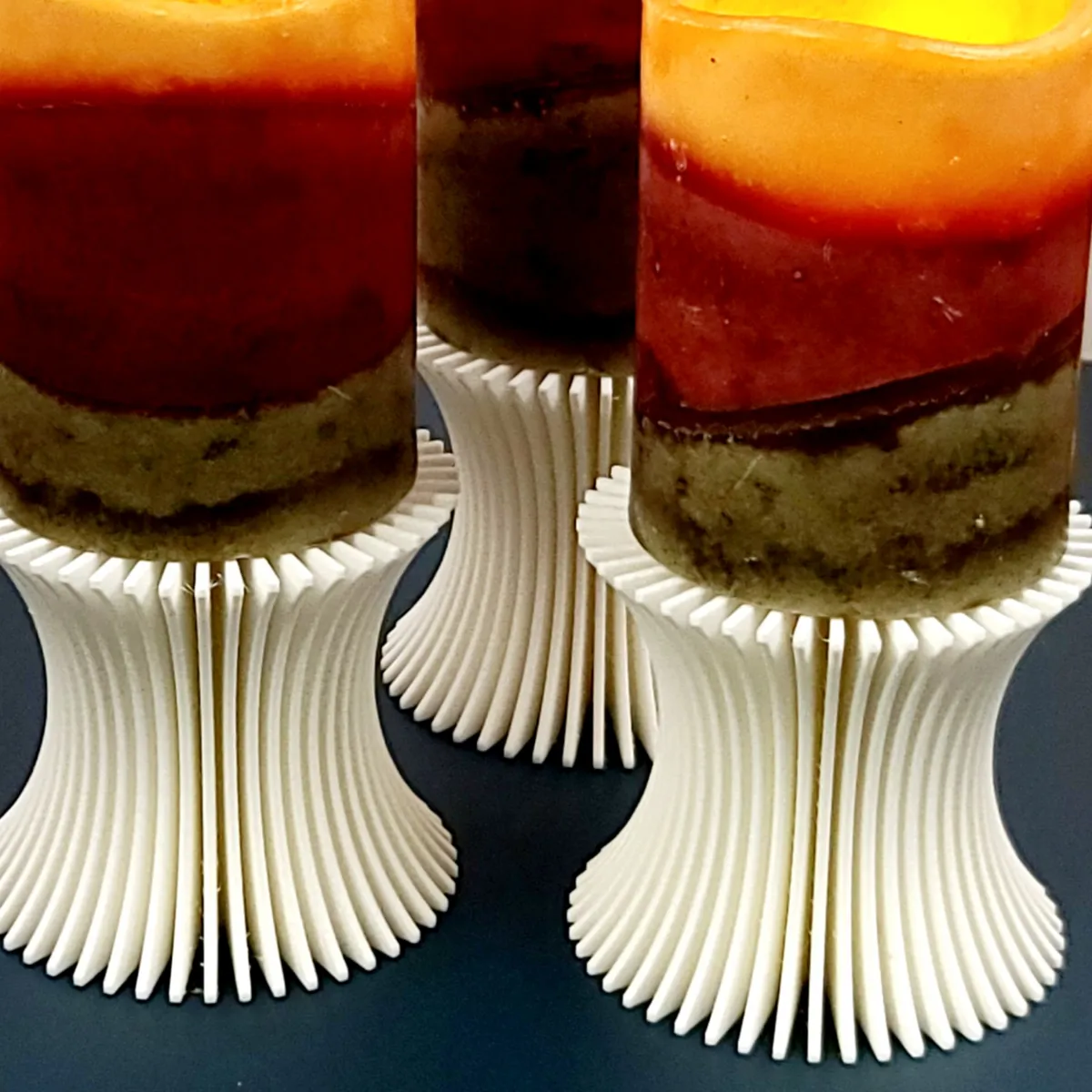 Fantastic Candle Holder The Curve - 3in Pillar Candles